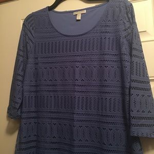 Dana Buchman Blue lace dress